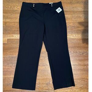 NWT Anne Kline Black High Rise Trousers  Size 3X